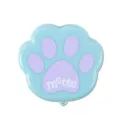 Cute cartoon cat paw folding cup, portable telescopic travel water cup for outdoor use. - Blue
