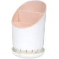Plastik unterteilter besteckhalter abtropfer küchenorganizer besteckkorb aufbewahrung - Nordisches Rosa