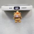 Cute brown bear phone charm detail view, lovely citrus decoration pendant for smartphone. - Brown Bear / Suitable for Type-C Interface