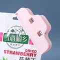 Pink cloud plastic food sealing clip for snack bags, airtight kitchen storage clamp. - Pink