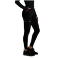 Women's Black High Waist Cargo Yoga Pants Slim Fit Butt Lifting Casual Leggings With Pockets - S / Black