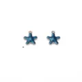 Blue starfish enamel alloy pendant charms for DIY jewelry making, earrings and necklaces. - Starfish / Blue