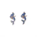 Blauwe zeemeermin legering hanger variant, ideaal voor DIY oorbellen en kettingen. - Zeemeermin / Blauw