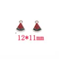 Watermelon Enamel Charm DIY Alloy Pendant Jewelry Making Accessories 12x11mm 2pcs - Triangle Watermelon
