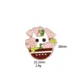 Detailed shot of cute cat in pot metal pendant accessory, precise size and weight view. - 10#