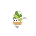 Cat plant enamel charm zinc alloy DIY pendant for necklace keychain jewelry making accessories. - 6#