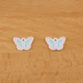 Cute enamel butterfly charms for jewelry making, DIY bracelets, keychains, and accessories. - Pink Butterfly