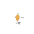 Gele geëmailleerde bladhanger charm voor DIY sieraden ketting sleutelhanger accessoires 23mm. - 21# Donkergeel blad