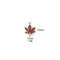 Rood geëmailleerd esdoornblad legering bedel hanger DIY sieraden accessoire 22x17mm - 5# Donkerrood blad