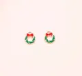 Christmas wreath alloy charms for DIY bracelets, keychains and necklaces crafting. - Christmas Series / 5# Wreath