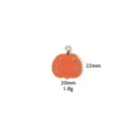 Zinc alloy Thanksgiving pumpkin pendant DIY charm necklace jewelry accessory 22x20mm 1.8g - 7# Pumpkin
