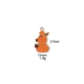 Thanksgiving pumpkin enamel charm pendant for zinc alloy DIY jewelry accessory 27mm - 10# Double Pumpkin