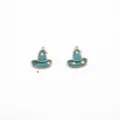 Blue wizard hat DIY jewelry charm alloy enamel star pendant for handmade craft making - Blue Magic Hat