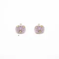 Enamel purple pumpkin charms detail, DIY jewelry pendant accessories, cute star decor. - Purple Pumpkin