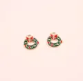 Christmas wreath alloy charms DIY jewelry pendants for bracelets necklaces keychains - Christmas Series / 8# Wreath