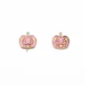 Pink enamel pumpkin charms gold star jewelry pendants diy Halloween accessories craft items - Pink Pumpkin