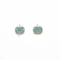 Halloween blue pumpkin pendant alloy drip oil star charm for DIY jewelry making accessories - Blue Pumpkin