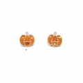 Halloween pumpkin enamel charms alloy DIY jewelry pendants pearlescent cute small hanging items - Orange Pumpkin