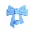 Silicone Straw Cover Cute Bow Straw Topper Dustproof Cap Reusable Tumbler Accessories - Light Blue
