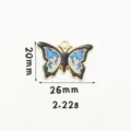 DIY pendentif papillon en alliage coloré accessoires de bijoux pour colliers et bracelets créatifs. - 10#