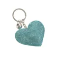 Portachiavi a cuore in strass blu, ciondolo borsa di cristallo luminoso per donne - Stile 10