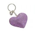 Portachiavi cuore in strass viola ciondolo diamante brillante grazioso charm per borsa donna - Stile 11