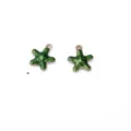 Green starfish metal charms DIY alloy pendants for handmade earrings jewelry making - Starfish / Green