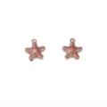 Starfish alloy charms cute small pendants for DIY earrings jewelry making crafts accessories - Starfish / Pink