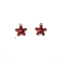 Red Starfish Alloy Pendant DIY Jewelry Making Earring Accessory Cute Sea Star Charm - Starfish / Red