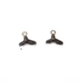 Alloy whale tail charms DIY jewelry accessories pendants for earrings and necklaces making crafts. - Mermaid Skirt / Black