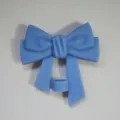 Silicone bow straw cover 10mm cute dust plug reusable straw topper for tumbler cups - Light Blue