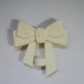 Cute silicone straw topper bow dust cover for 10mm reusable drinking straw accessories - Off White