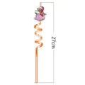 Cute cartoon dinosaur shaped plastic spiral party straw for kids drinks 27cm long. - Random Color
