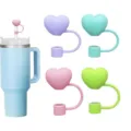 Set copri cannuccia in silicone a forma di cuore con tazza thermos accessori bevande - 10mm / Confezione da 4 come in foto (n. 5)