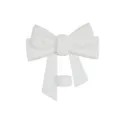 White silicone bow straw topper detail, 10mm straw compatible dust cover decoration. - White
