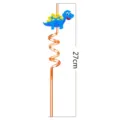 Cute Cartoon Dinosaur Spiral Plastic Straw Blue Kids Drinking Straw for Party 27cm - Random Color