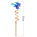 Cartoon blue dinosaur plastic drinking straw, flexible spiral party drink accessory for kids. - Random Color