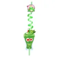 Valentine's day reusable plastic spiral straw with cute cartoon card for kids party gift - Style 11