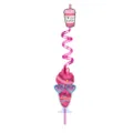 Valentine's Day plastic crazy straw with cute coffee cup card and milkshake design for kids. - Style 14