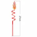 Pajita de fiesta de Navidad PVC dibujo animado reno diseno 27cm pajita colorida - Estilo Reno Cinco