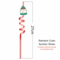Fiesta de Navidad Pajita de Plástico Muñeco de Nieve 27cm Decoración Artículo - Estilo Muñeco de Nieve Cuatro