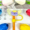 Cute acrylic winged coffee cup straw cover and reusable dust proof cap accessory - Style 16