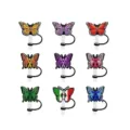 Süße Schmetterling Silikon Strohhalm Abdeckungen Set, wiederverwendbare Spitzen Deckel. - Stil 4