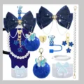 Stanley tumbler accessories set bow pearl chain fuzzy ball flower charm cute cup decorations - Cup and Straw Not Included / Style 9