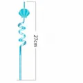 Blaue PET Spiral Trinkhalm mit Muschel Dekor, Sommer Strand Party Kinder Getränke Halm. - Stil 6
