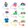 Housses de paille en silicone mignonnes pour tasses de 40 oz 30 oz, accessoires mignons. - Style 3