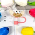Funny expression sausage mouth DIY straw cover with acrylic wings dust proof cap for drinks - Figure 54