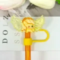 Cute cartoon winged pony straw cover silicone dust proof cap creative drinkware accessory item - Figure 56