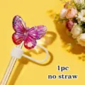 Copertura per cannuccia a farfalla tazza Stanley tappo antipolvere in silicone 1pz - Stile 8
