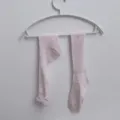 Women light pink long socks thin breathable cute stack socks daily wear hosiery style - White Peach Pink